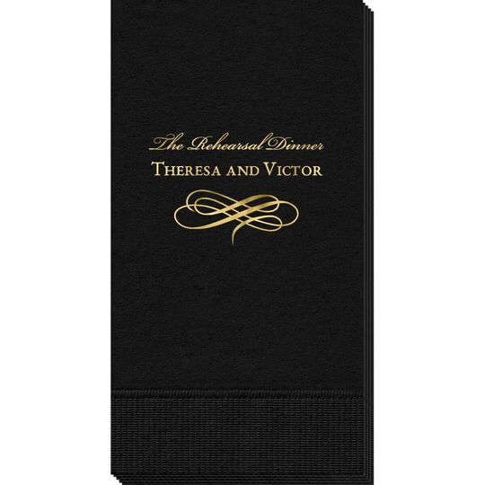 Scrolled Coronation Guest Towels